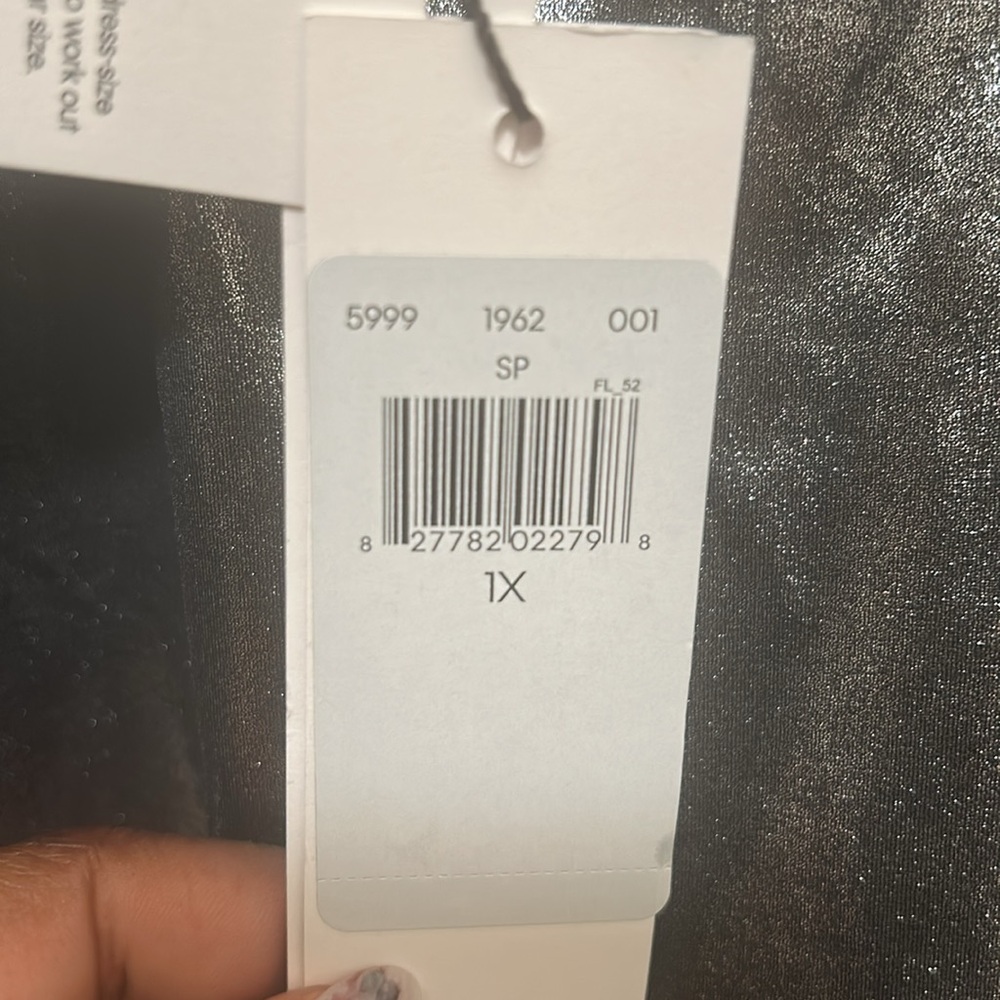 Calvin Klein Metallic Scoopneck Swimsuit (Size 1x) - Picture 4 of 4